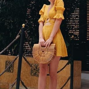 Tularosa mustard dress